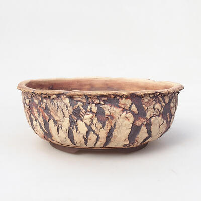 Ceramiczna miska bonsai 18 x 18 x 7 cm, kolor spękany - 1