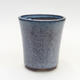 Ceramiczna miska bonsai 9 x 9 x 10 cm, kolor niebieski - 1/3