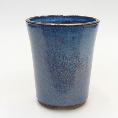 Ceramiczna miska bonsai 8,5 x 8,5 x 10,5 cm, kolor niebieski - 1