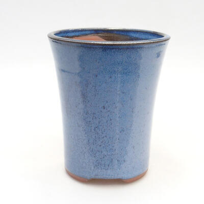 Ceramiczna miska bonsai 10,5 x 10,5 x 13,5 cm, kolor niebieski - 1