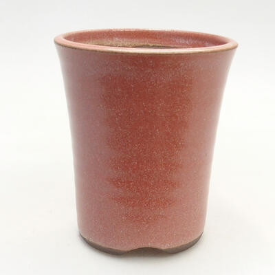 Ceramiczna miska bonsai 8 x 8 x 10 cm, kolor różowy - 1