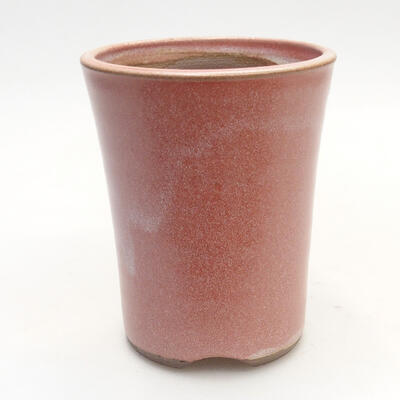 Ceramiczna miska bonsai 8 x 8 x 10,5 cm, kolor różowy - 1