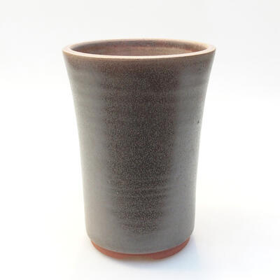 Ceramiczna miska bonsai 9,5 x 9,5 x 14 cm, kolor szary - 1