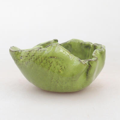 Ceramiczna powłoka 8 x 7,5 x 5 cm, kolor zielony - 1