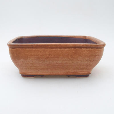 Ceramiczna miska bonsai 12 x 15 x 6 cm, kolor brązowy - 1