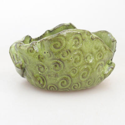 Ceramiczna powłoka 7,5 x 6 x 5 cm, kolor zielony - 1