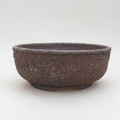 Ceramiczna miska bonsai 17 x 17 x 7 cm, kolor spękany - 1