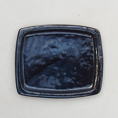 Taca Bonsai H11 - 11 x 9,5 x 1 cm, czarny połysk - 1