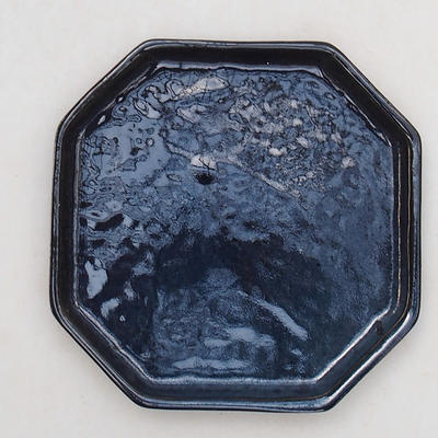 Taca Bonsai 13 - 11 x 11 x 1,5 cm, czarny połysk - 1