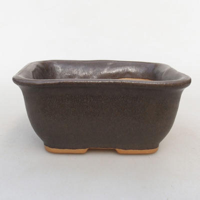 Ceramiczna miska bonsai H 38-12 x 10 x 5,5 cm, brązowy - 1