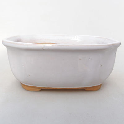 Ceramiczna miska bonsai H 31 - 14,5 x 12,5 x 6 cm, biały - 1
