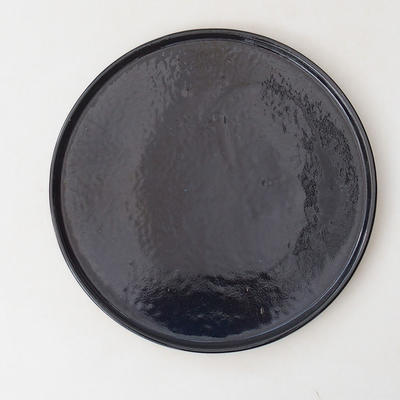 Spodek Bonsai H 21-21,5 x 21,5 x 1,5 cm, czarny połysk - 1