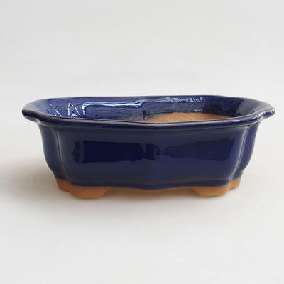 Ceramiczna miska bonsai H 51-17,5 x 13,5 x 5,5 cm, niebieski - 1