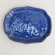 Ceramiczny spodek bonsai H 51 - 18 x 14 x 1,5 cm, niebieski - 1/2