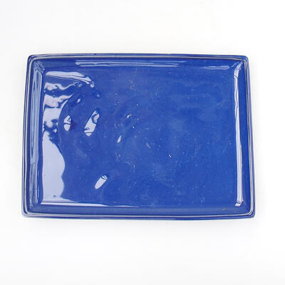 Podstawka Bonsai - PROSTOKĄTNA - H O-A 20 x 14 x 1,5 cm, niebieski - 1