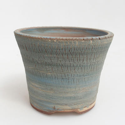 Ceramiczna miska bonsai 14,5 x 14,5 x 11 cm, kolor brązowo-niebieski - 1