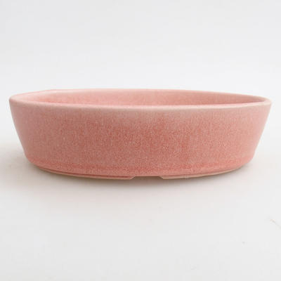 Ceramiczna miska bonsai 16 x 11 x 4 cm, kolor różowy - 1