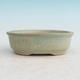 Ceramiczna miska bonsai H 04 - 10 x 7,5 x 3,5 cm, zielony - 10 x 7,5 x 3,5 cm - 1/3