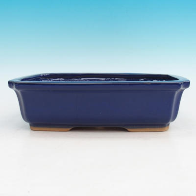 Ceramiczna miska bonsai H 07 - 30 x 21,5 x 8,5 cm, niebieski - 30 x 21,5 x 8,5 cm - 1