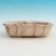 Ceramiczna miska bonsai H 08 - 24,5 x 18 x 7 cm, beżowy - 24,5 x 18 x 7 cm - 1/3