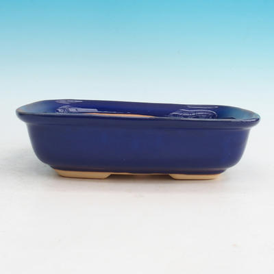 Ceramiczna miska bonsai H 08 - 24,5 x 18 x 7 cm, niebieski - 24,5 x 18 x 7 cm - 1