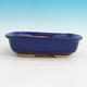 Ceramiczna miska bonsai H 08 - 24,5 x 18 x 7 cm, niebieski - 24,5 x 18 x 7 cm - 1/3