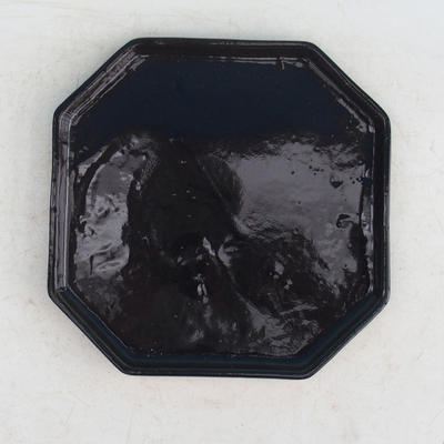 Taca Bonsai 14 - 17,5 x 17,5 x 1,5 cm, czarny - 17,5 x 17,5 x 1,5 cm - 1
