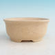 Ceramiczna miska bonsai H 30 - 12 x 10 x 5 cm, beżowy - 12 x 10 x 5 cm - 1/2