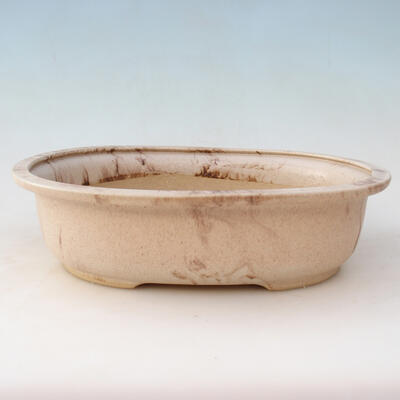 Ceramiczna miska bonsai H 54 - 35 x 28 x 9,5 cm, beżowy - 1