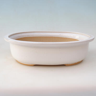Ceramiczna miska bonsai H 54 - 35 x 28 x 9,5 cm, biały - 1