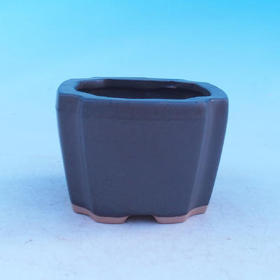 Ceramiczna bańka bonsai - kaskada, czarny mat - 1