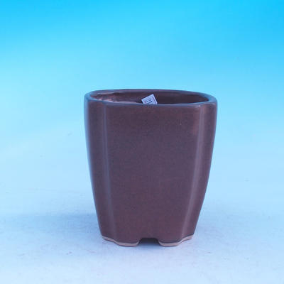 Ceramiczna bańka bonsai - kaskada, brązowy - 1
