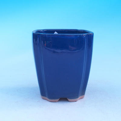 Ceramiczna bańka bonsai - kaskada, niebieski - 1
