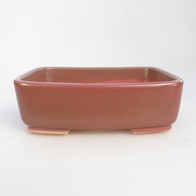 Ceramiczna miska bonsai 14,5 x 11,5 x 5,5 cm, kolor różowy - 1