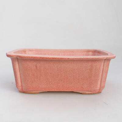 Ceramiczna miska bonsai 16 x 12 x 5,5 cm, kolor różowy - 1
