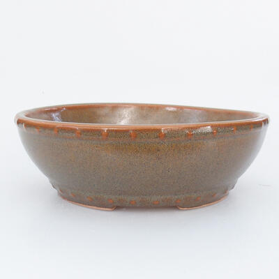 Ceramiczna miska bonsai 18 x 18 x 5,5 cm, kolor szary - 1