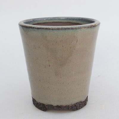 Ceramiczna miska bonsai 9,5 x 9,5 x 10 cm, kolor szary - 1