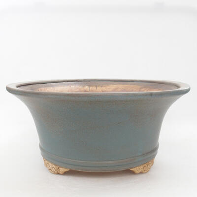 Ceramiczna miska bonsai 32 x 32 x 14 cm, kolor niebieski - 1