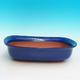 Ceramiczna miska bonsai H 10 - 37 x 27 x 10 cm, niebieski - 37 x 27 x 10 cm - 1/3