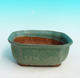 Ceramiczna miska bonsai H 31 - 14,5 x 12,5 x 6 cm, zielony - 14,5 x 12,5 x 6 cm - 1/3