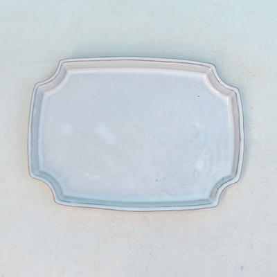 Taca na wodę Bonsai H 03 - 16,5 x 11,5 x 1 cm, biały - 16,5 x 11,5 x 1 cm - 1