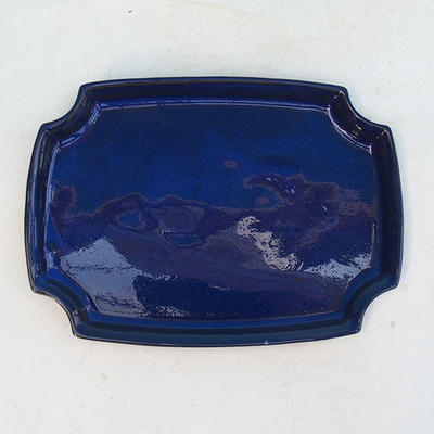 Taca na wodę Bonsai H 03 - 16,5 x 11,5 x 1 cm, niebieski - 16,5 x 11,5 x 1 cm - 1
