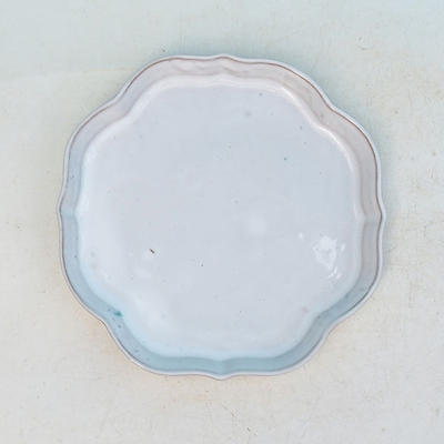 Taca na wodę Bonsai H 06 - 13,5 x 13,5 x 1,5 cm, biały - 13,5 x 13,5 x 1,5 cm - 1