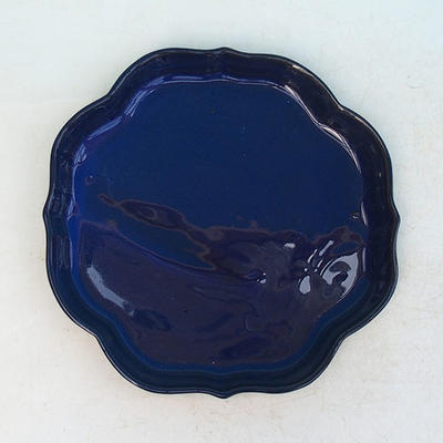 Taca na wodę Bonsai H 06 - 13,5 x 13,5 x 1,5 cm, niebieski - 13,5 x 13,5 x 1,5 cm - 1
