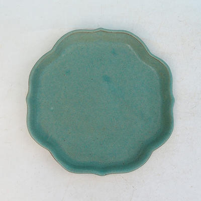 Taca na wodę Bonsai H 06 - 13,5 x 13,5 x 1,5 cm, zielony - 13,5 x 13,5 x 1,5 cm - 1