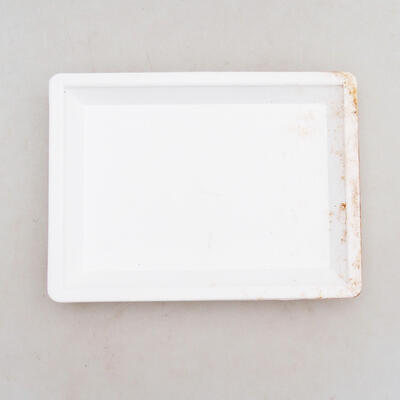 Spodek do Bonsai plastik PP-1 biały 15 x 11 x 1,8 cm - 1