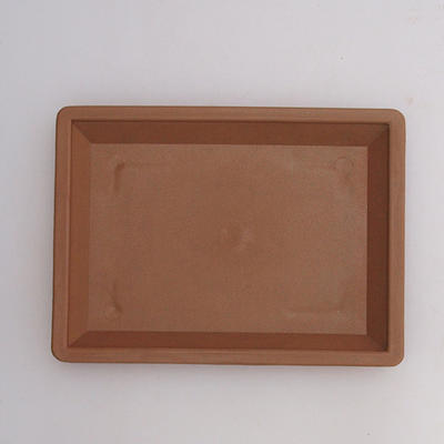Spodek do Bonsai plastik PP-1 - 15 x 11 x 1,8 cm, beżowy