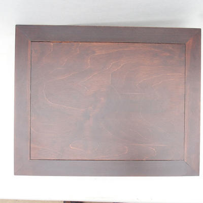 Drewniany stół pod bonsai brązowy 50 x 40 x 10,5 cm - 2