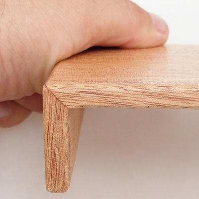 Drewniany stół pod bonsai brązowy 17 x 10 x 3,5 cm - 2