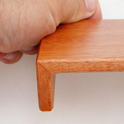 Drewniany stół pod bonsai brązowy 21 x 8 x 3 cm - 2